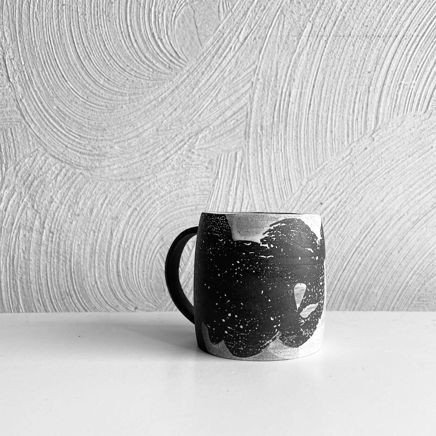 NEW! Small Black and White Mug by SRS Ceramics