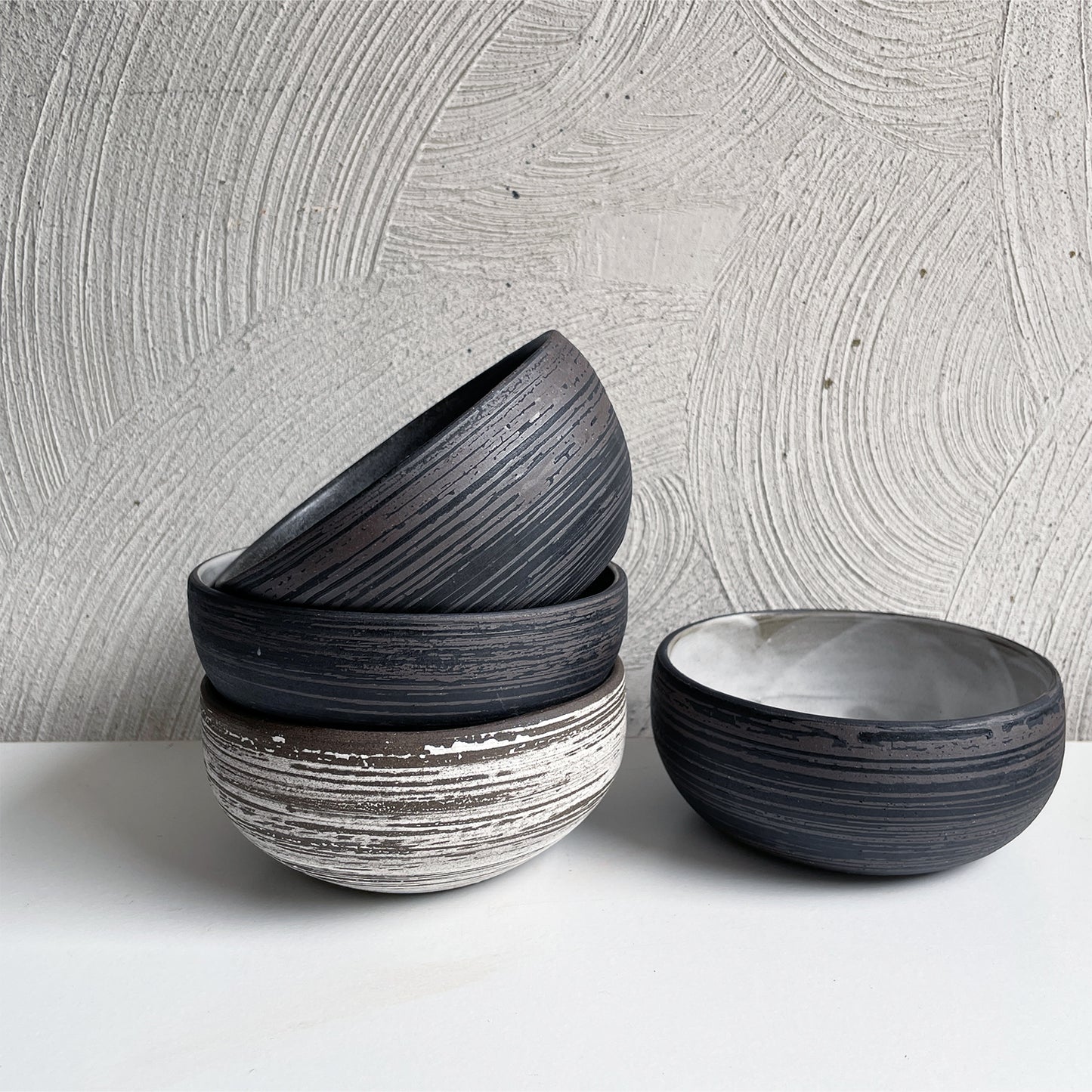 New! Black and Brown Bowls
