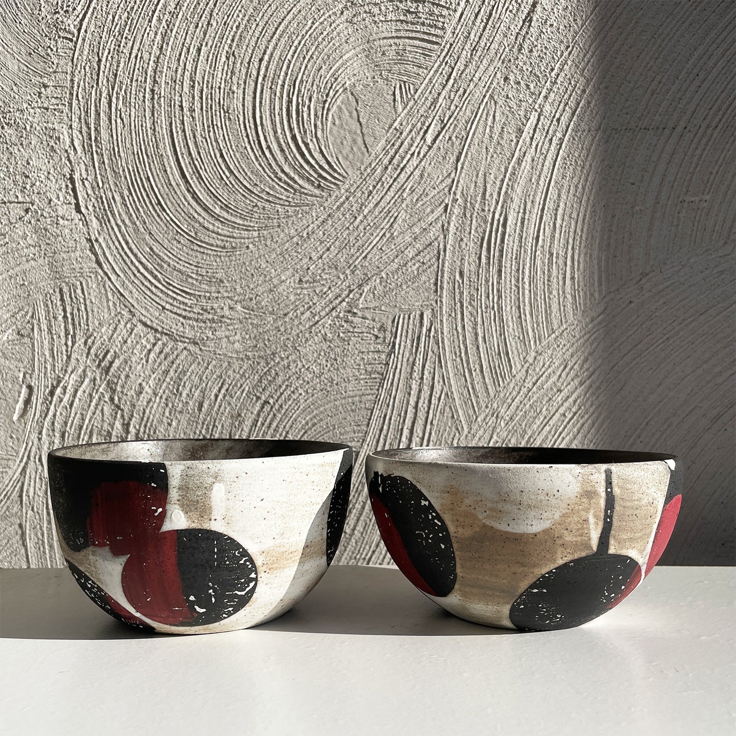 NEW! Small Black/White/Red Bowl