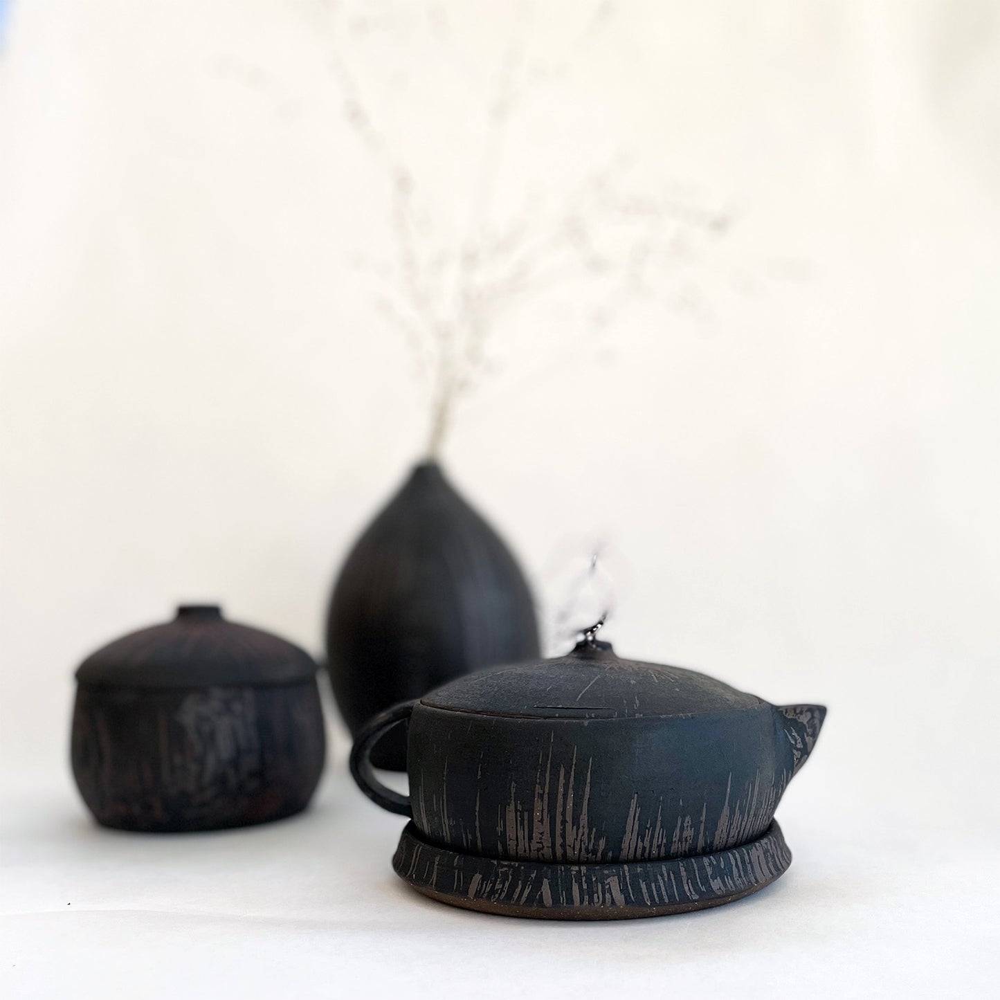 NEW! Black/Brown Jar by SRS Ceramics