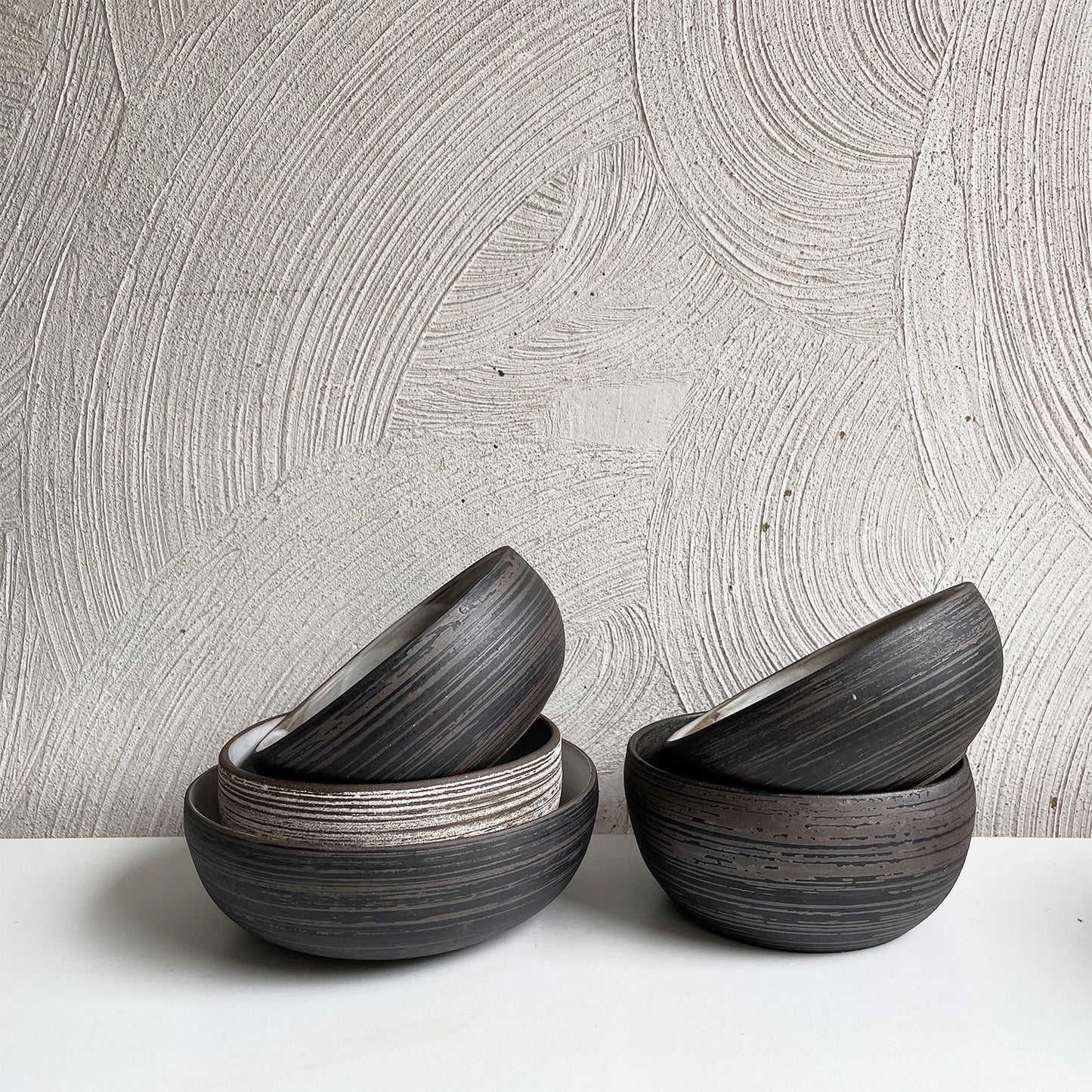 New! Black and Brown Bowls