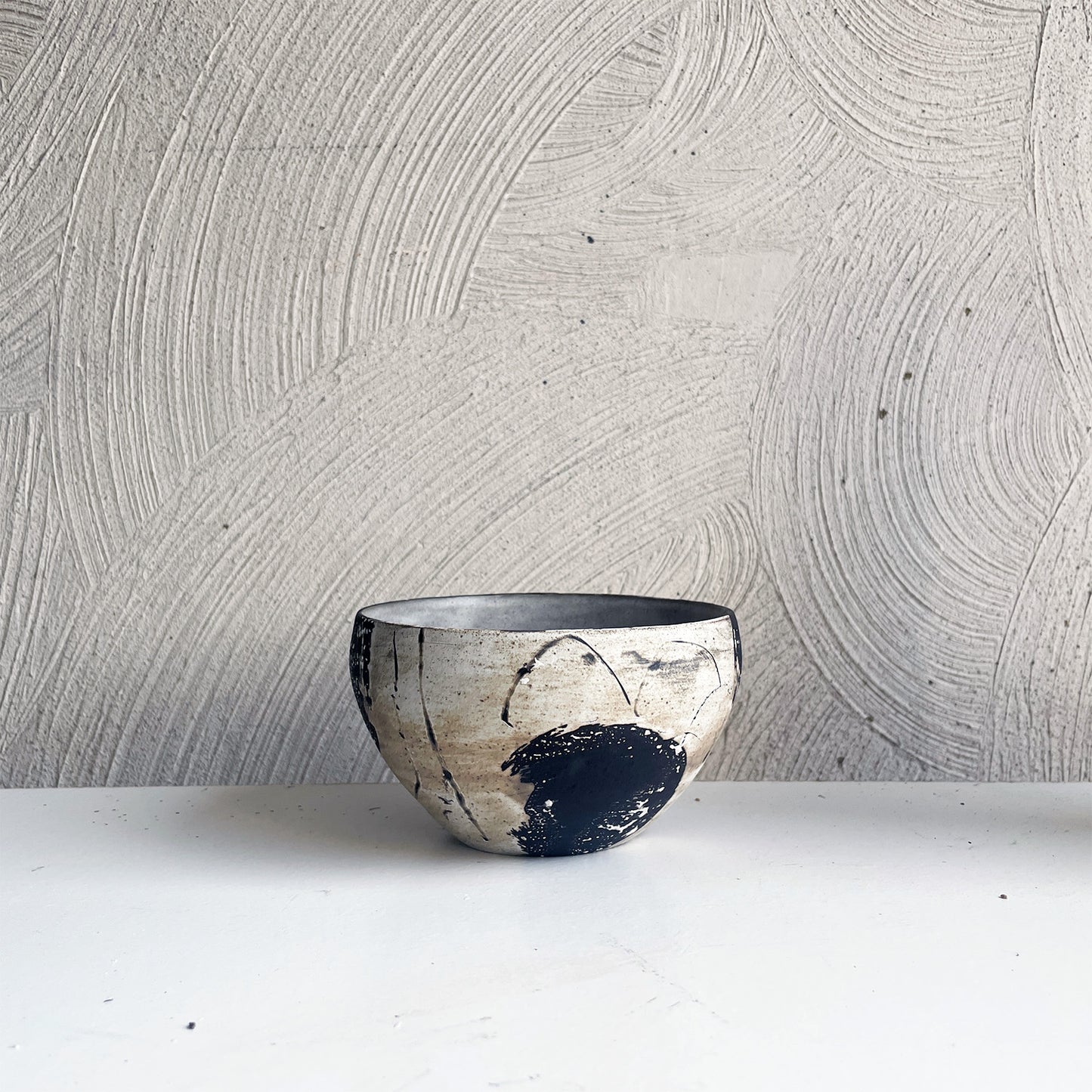 NEW! Black/White/Red Tea Bowl