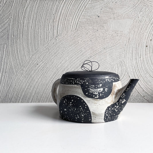 New! One of a Kind Small Teapot -Dots