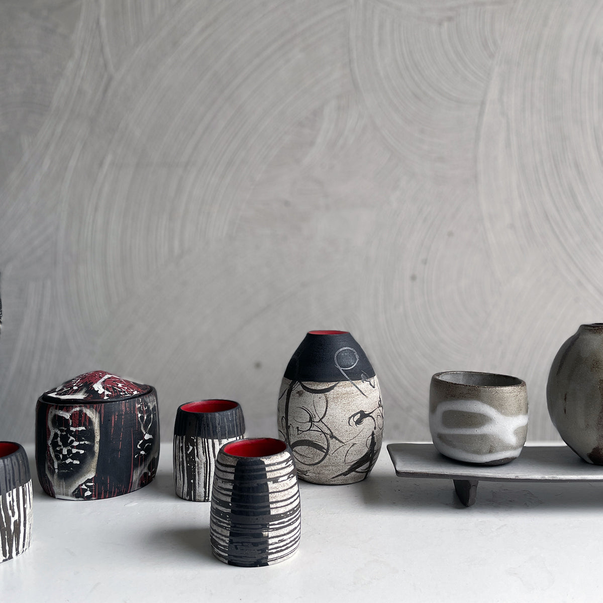 NEW! SMALL JAR - SURFACE MEMORY BY SRS CERAMICS