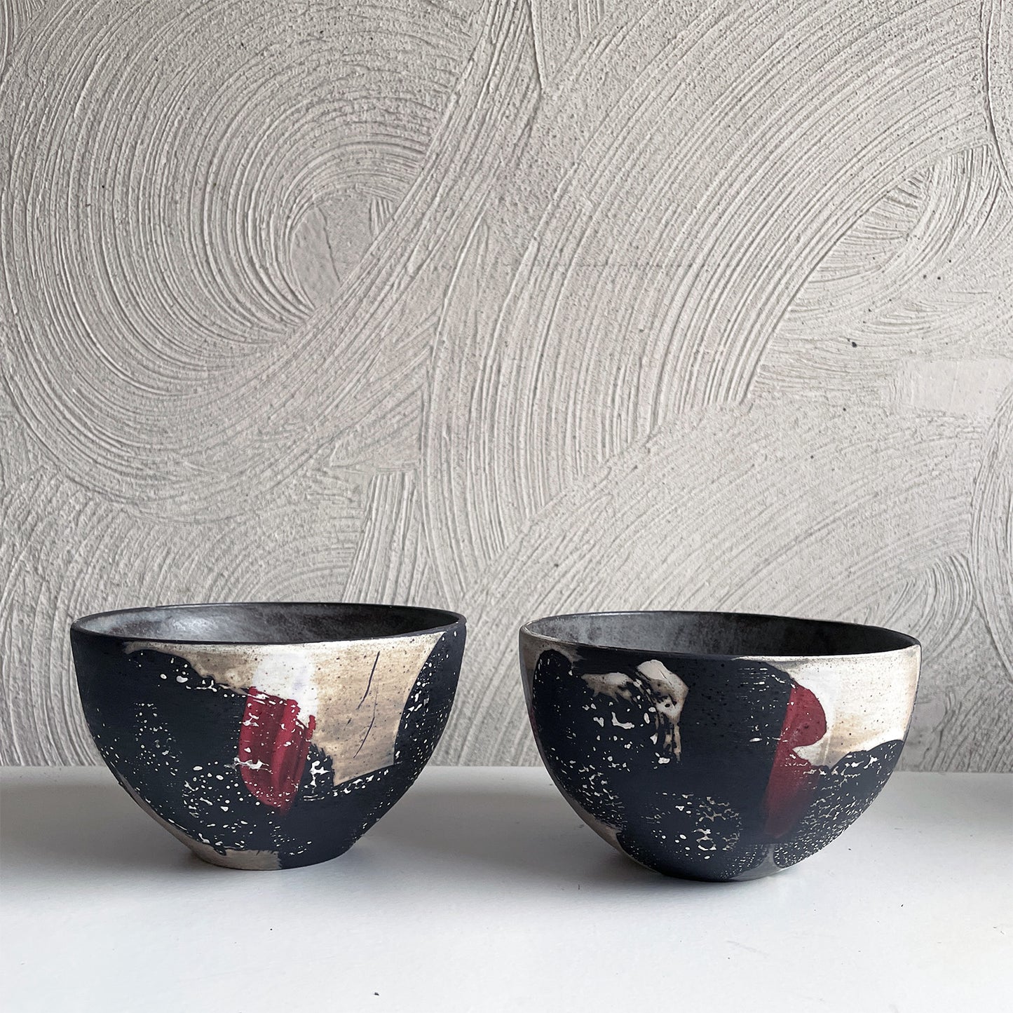 NEW! Small Black/White/Red Bowl