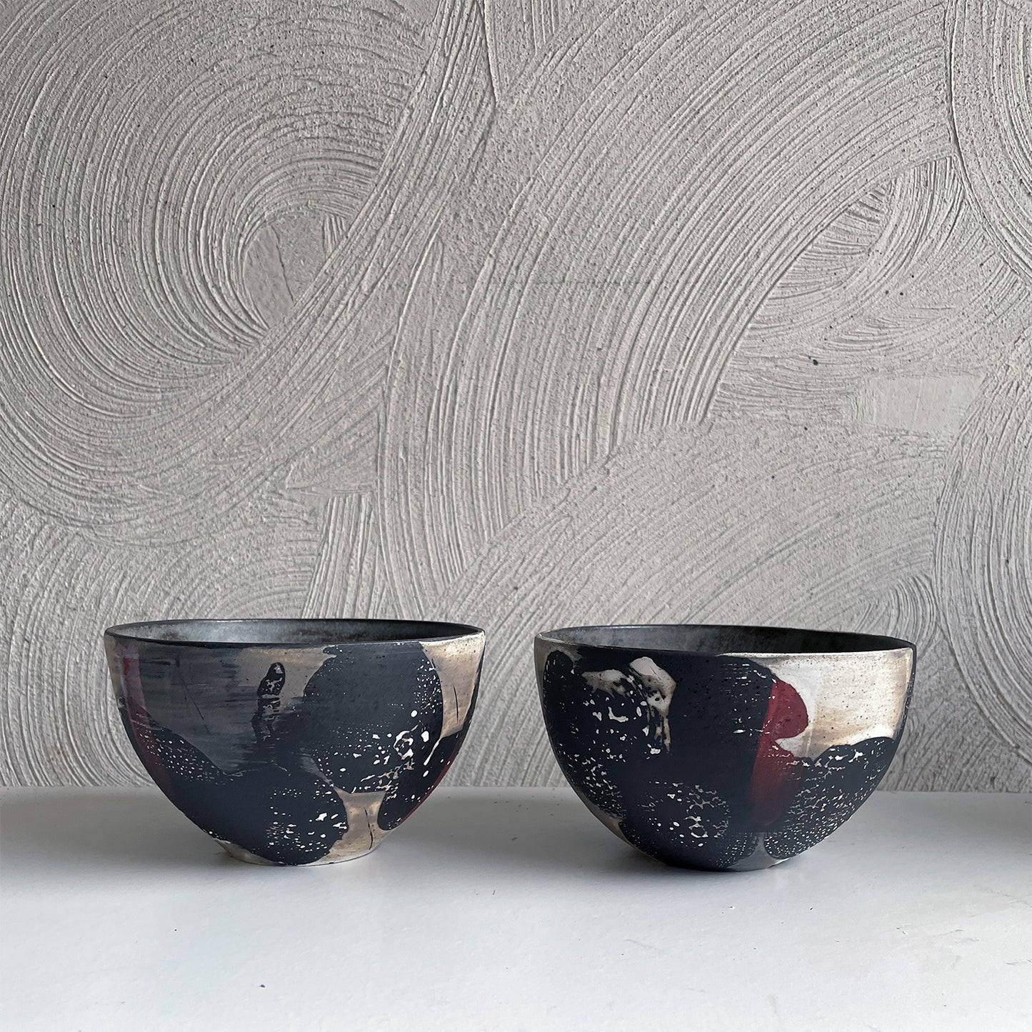NEW! Small Black/White/Red Bowl