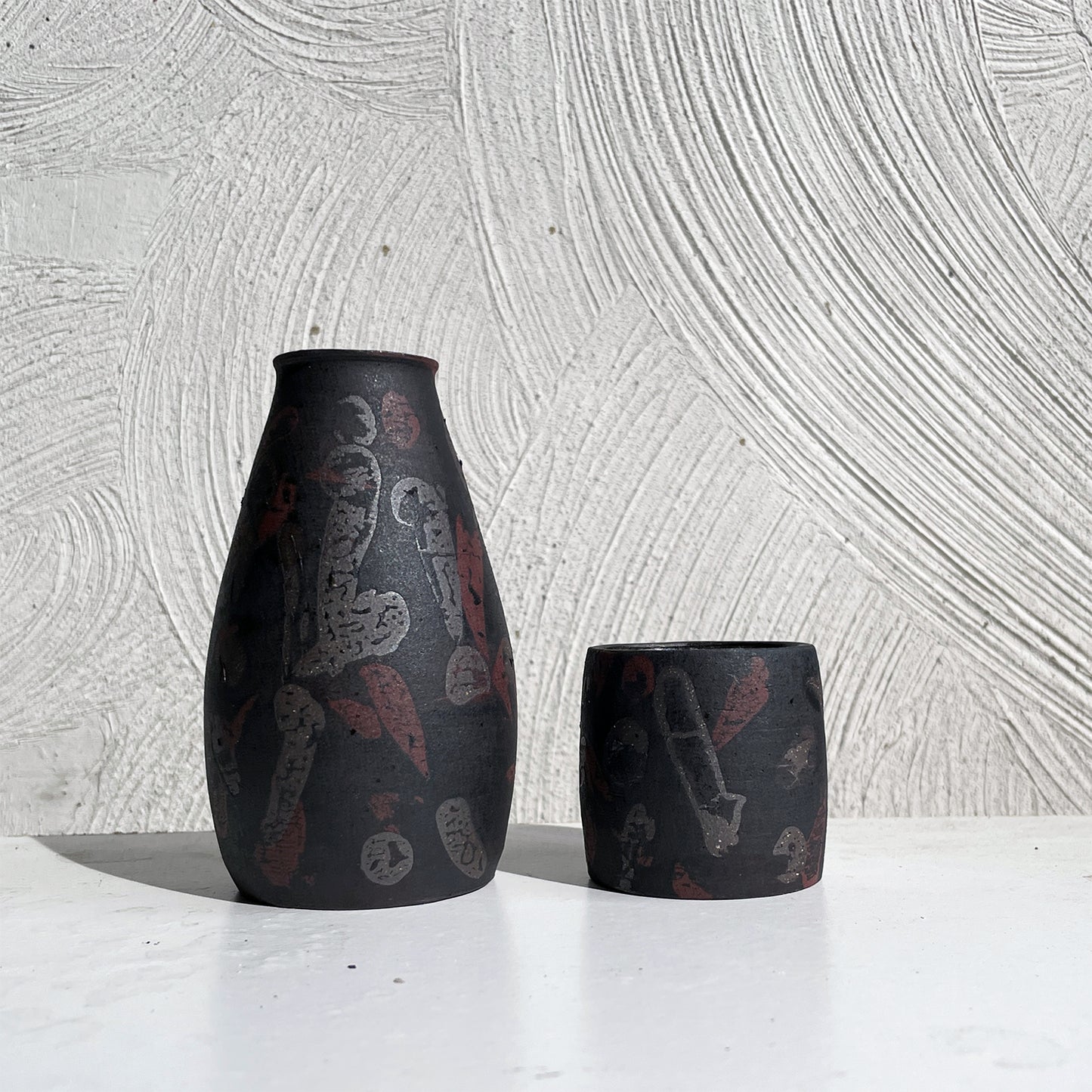 NEW! Sake Set / Pitcher & Two Cups