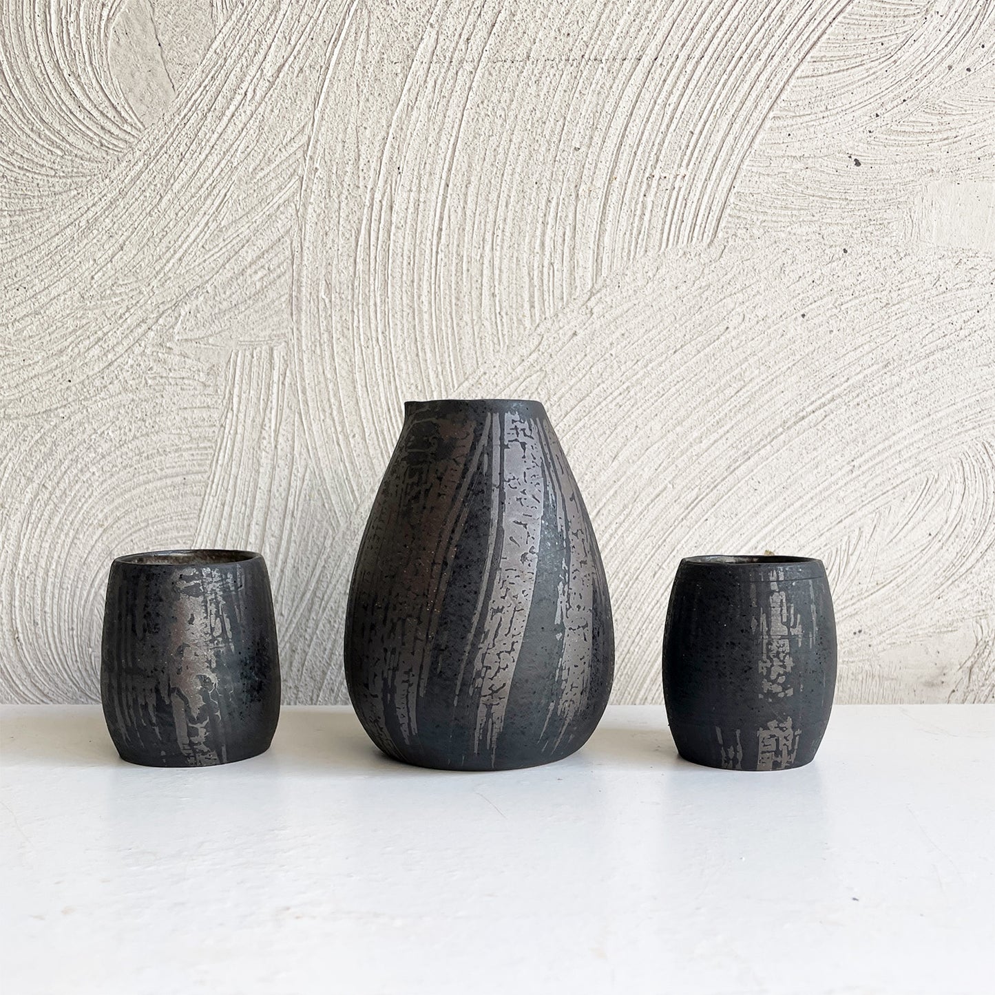 NEW! Sake Set / Pitcher & Two Cups