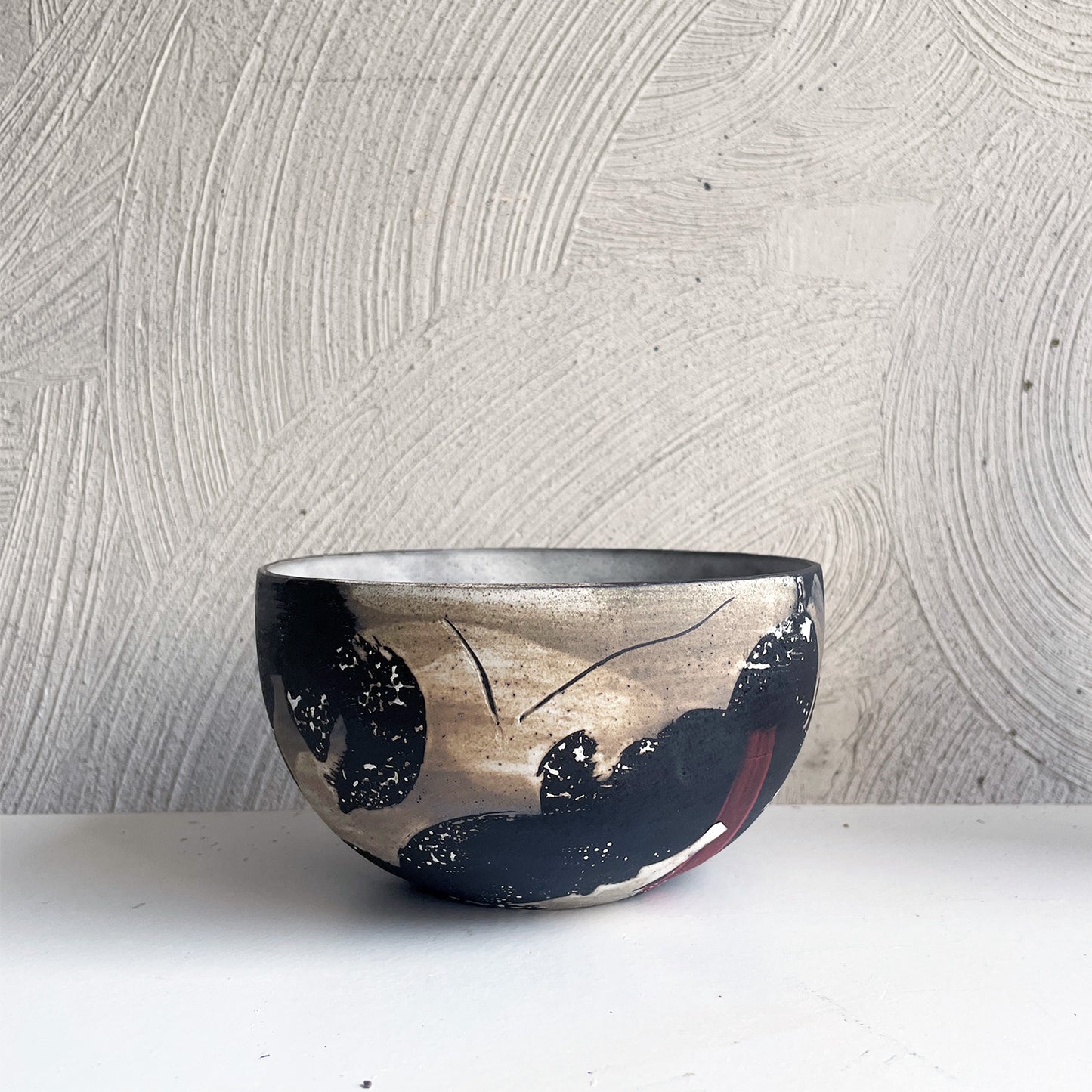 NEW! Black/White/Red Bowl