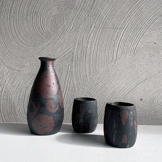 NEW! Sake Set / Pitcher & Two Cups