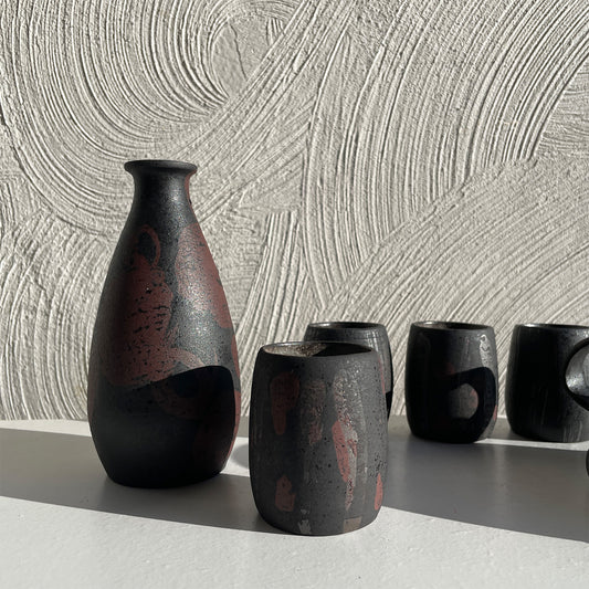 NEW! Sake Set / Pitcher & Four Cups