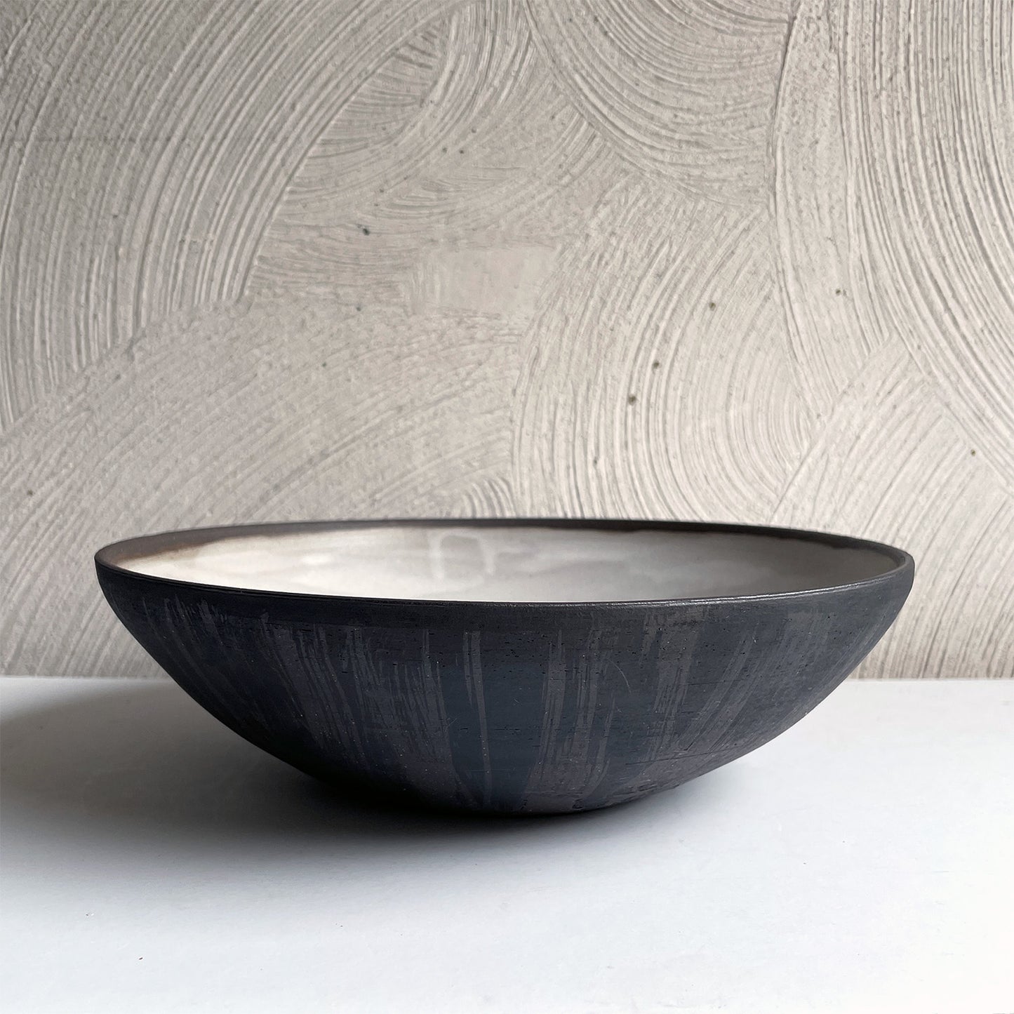 New! Black and Brown Serving Bowl