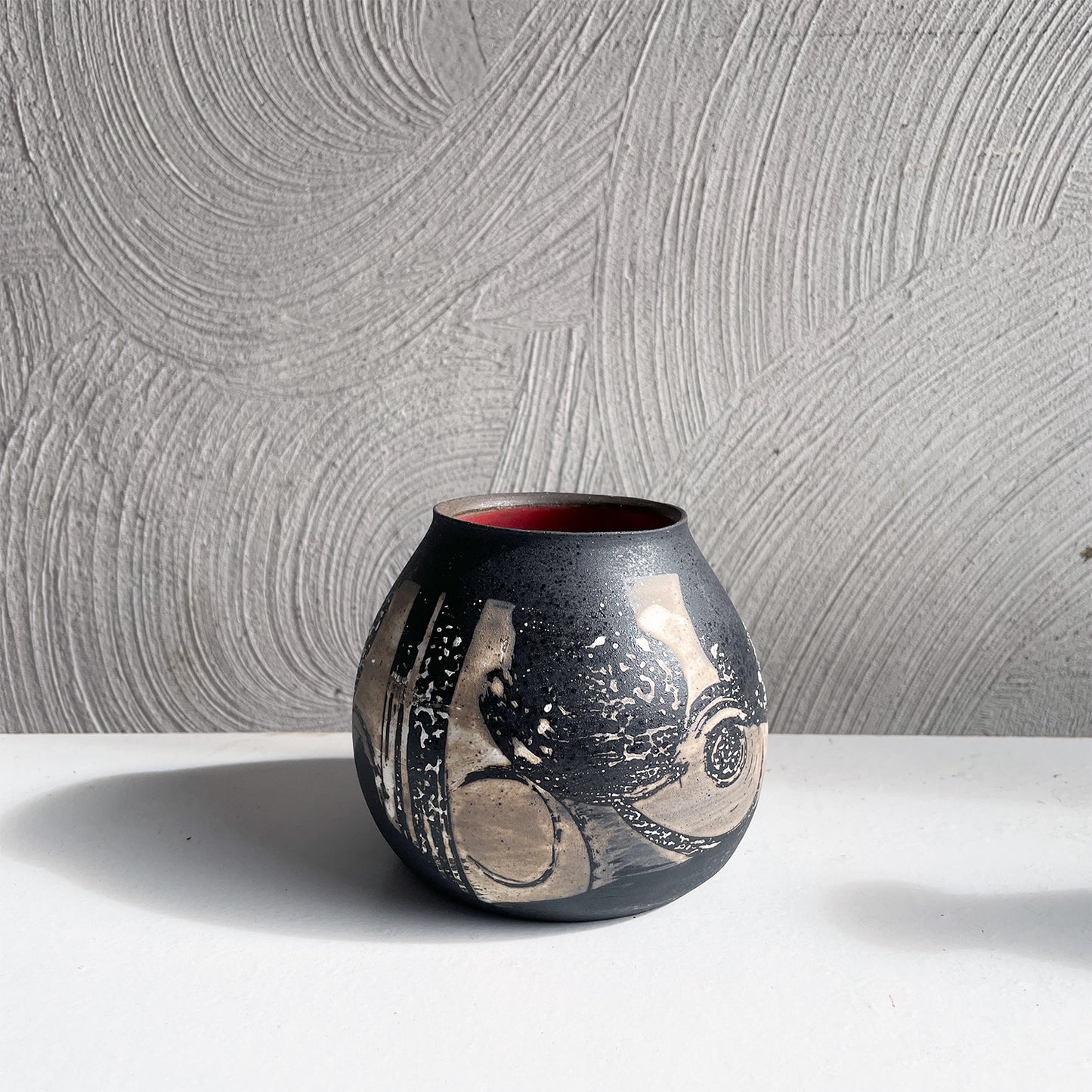 NEW! Small Black & White Vase by SRS Ceramics
