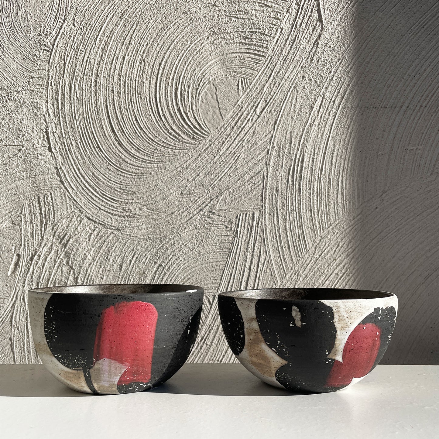 NEW! Small Black/White/Red Bowl