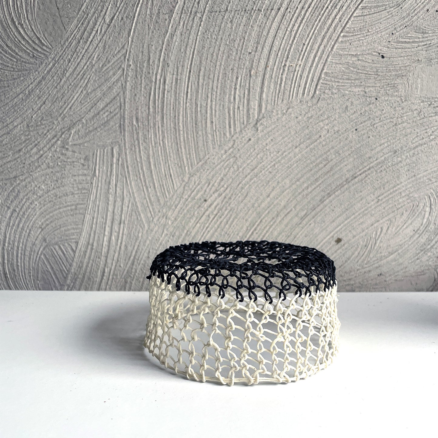 New! White and Black Woven Form