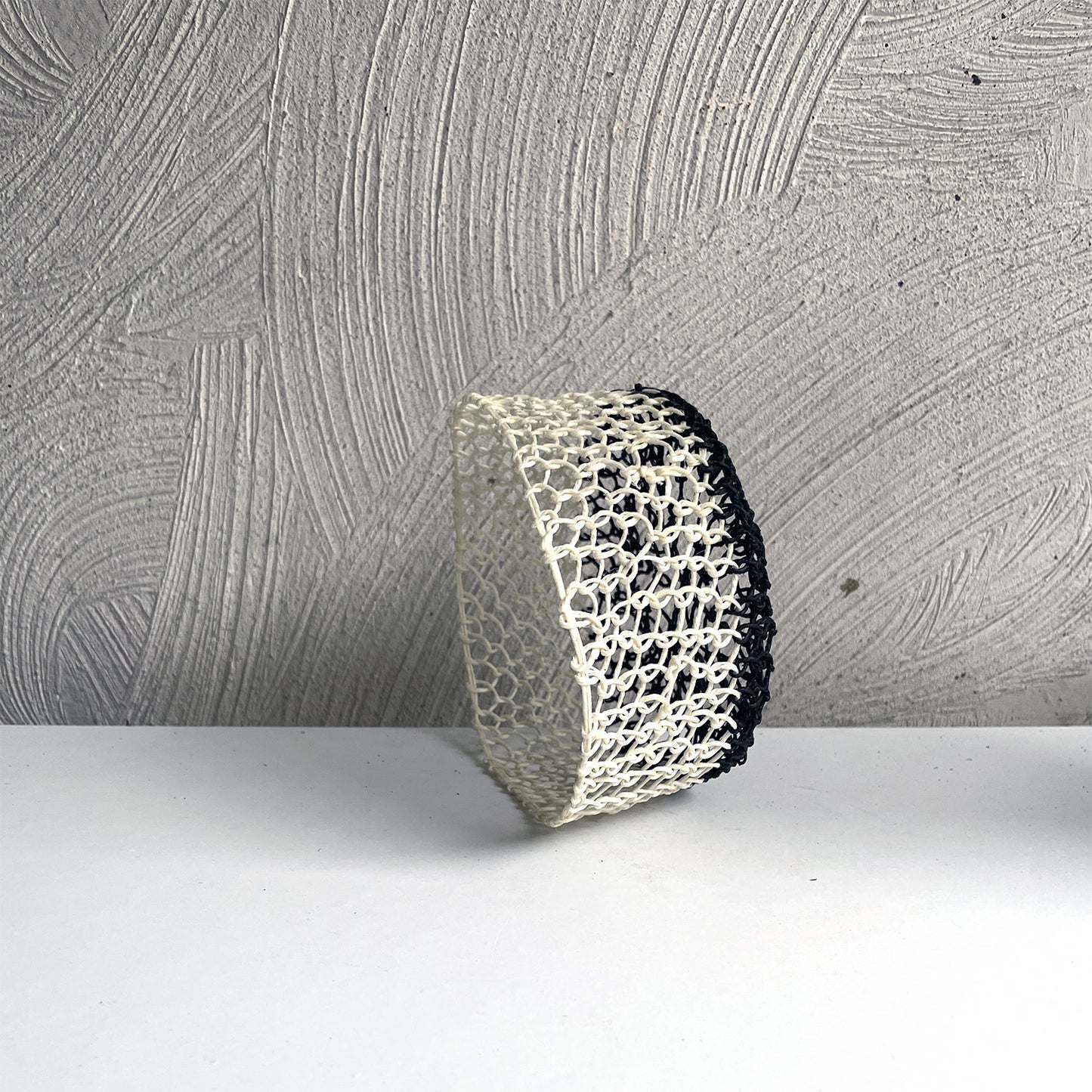 New! White and Black Woven Form