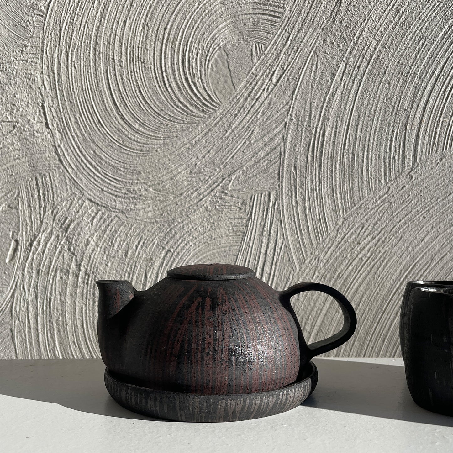 NEW! Night Series Teapot With Dish by SRS Ceramics