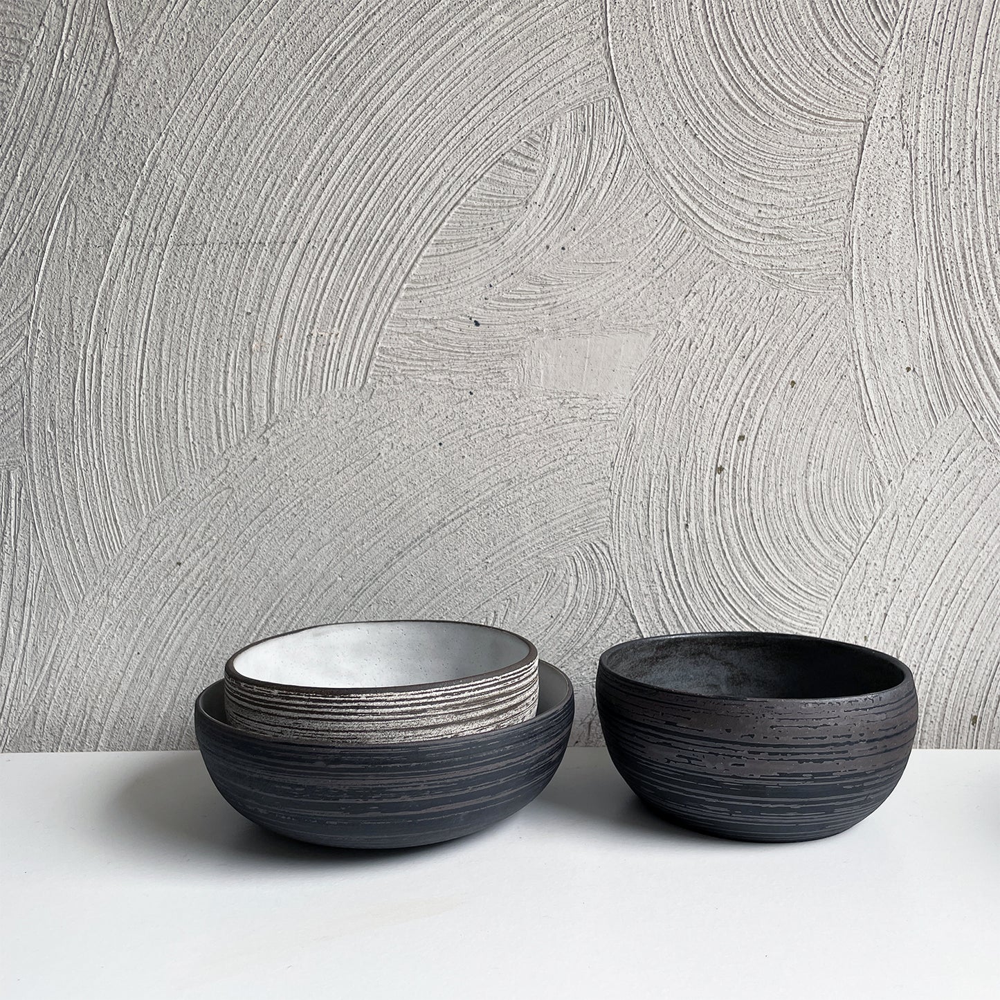 New! Black and Brown Bowls