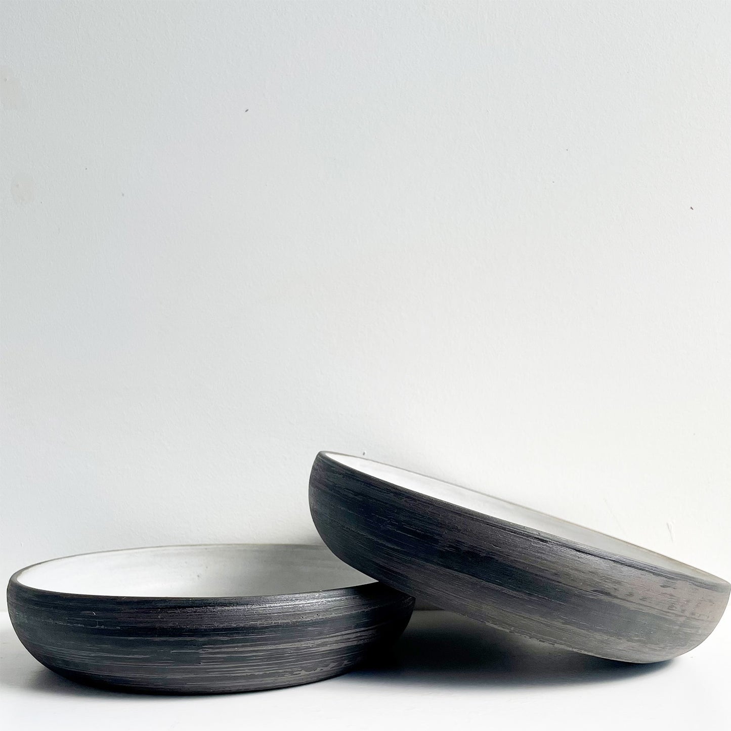 Black and Brown Dinner Bowls